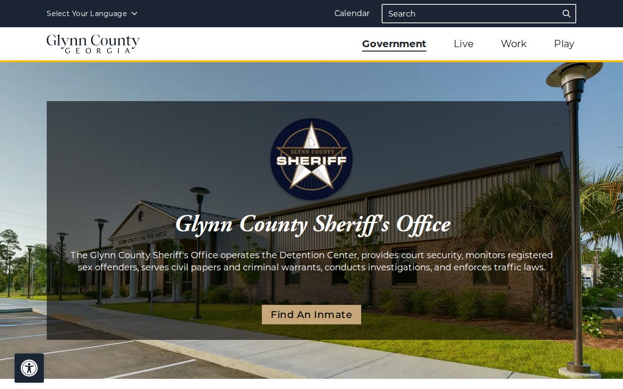 Glynn County Sheriff's Office source for 24-hour release verification